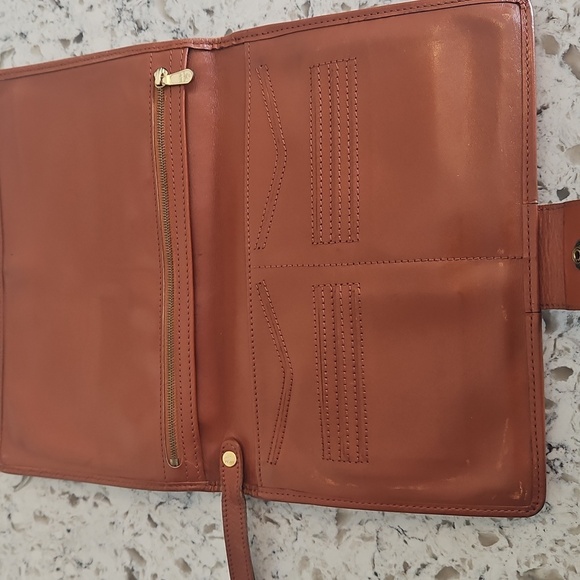 MCM Cognac Leather Wallet with Gold Accents - Picture 5 of 16